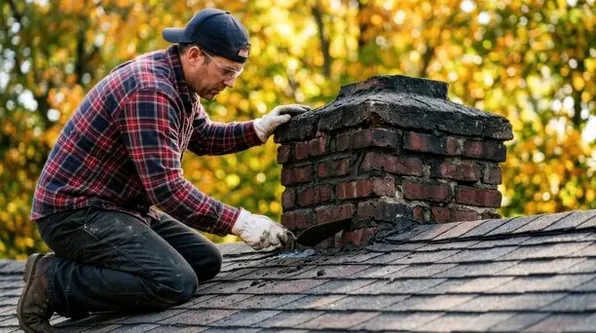 Chimney crown work in Short Hills